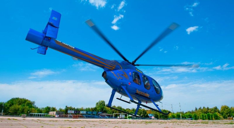 Разбившийся вертолет до аварии. Фото © Григорий Беденко