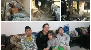 В Талгаре семья с тремя детьми в одну ночь осталась без крыши над головой