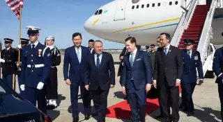 Нурсултан Назарбаев прибыл с визитом в США