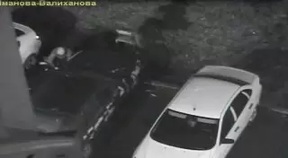 Кража колес в центре Астаны попала на видео