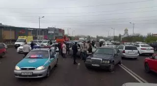 Массовое ДТП произошло в Алматы