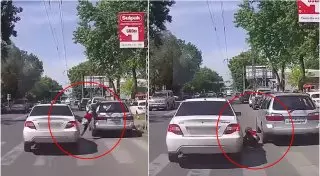 Водителя, совершившего наезд на ребенка в Алматы, ищут полицейские