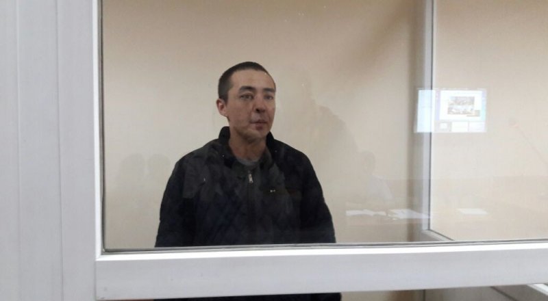 Санат Жанатбеков в зале суда. Фото:Tengrinews.kz