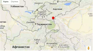 Землетрясение магнитудой 5,8 произошло на границе Таджикистана и Кыргызстана