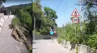 В Алматы восстановят провалившуюся в пропасть дорогу