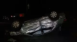 Авто перевернулось в ДТП с участием трех машин в центре Алматы