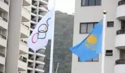 Флаг Казахстана поднят в олимпийской деревне в Рио-де-Жанейро