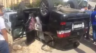 В Астане внедорожник вылетел на тротуар, пострадали дети