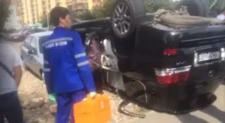 Водитель перевернувшегося в Астане внедорожника не уступил дорогу - предварительная версия ДВД