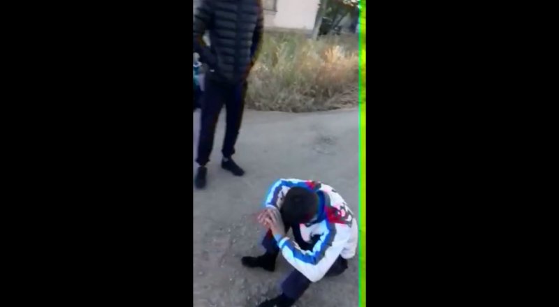 Кадр видео очевидца