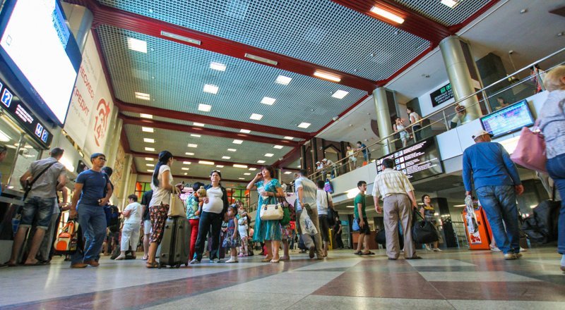 Железнодорожный вокзал в Астане. Иллюстративное фото Турара Казангапова.