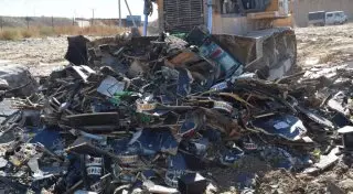 Сотрудники ДГД уничтожили десятки игровых автоматов в Алматинской области