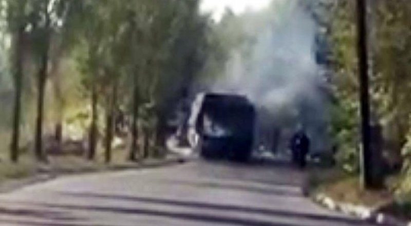 Кадр из видео очевидцев