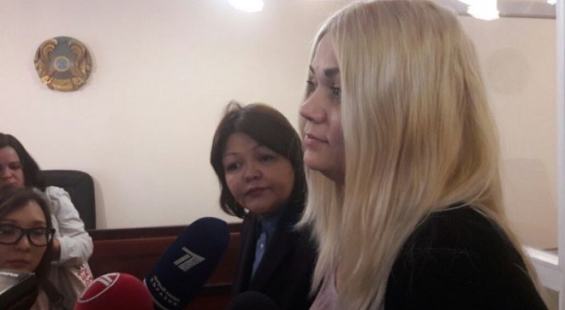 Наталья Слекишина в зале суда. ©Tengrinews