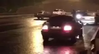 Массовое ДТП на ВОАД в Алматы снял очевидец