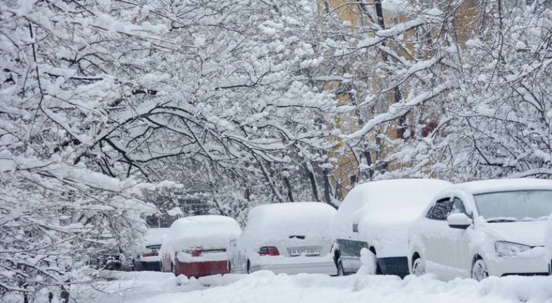 Снег в Алматы. Фото с сайта voxpopuli.kz