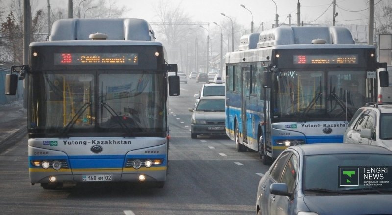 Автобусы на газе. Фото ©tengrinews.kz
