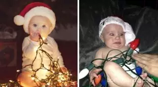 Рождественские фото с детьми: Ожидание и реальность