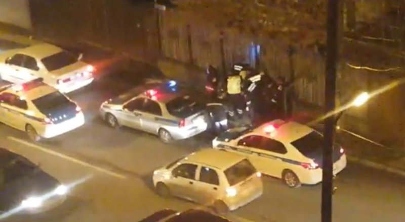 Кадр видео очевидца