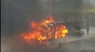 2 автобуса сгорели в Карагандинской области