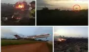Падение Boeing 727 в Колумбии попало на видео