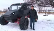 Алматинец в гараже собрал вездеход