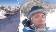 Американский лыжник записал на камеру свое падение с 45-метровой скалы