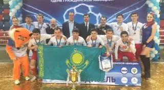 Команда аэропорта Алматы выиграла турнир по мини-футболу в РФ