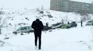 5 авто врезались друг в друга в ВКО