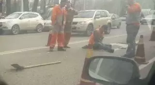 Алматинцы пожаловались на пробки из-за демонтажа разметок в городе