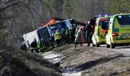 Автобус с 50 школьниками перевернулся в Швеции