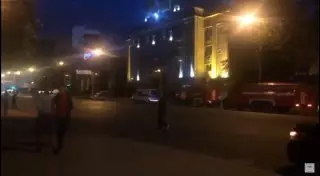 Возле АТФ-банка в Астане произошел инцидент