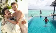 Самая красивая пара турецкого кино проводит медовый месяц на Мальдивах