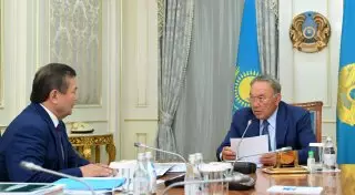 Назарбаев встретился с ректором КазНАУ