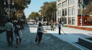 Для чего разобрали новые фонтаны на Арбате, объяснили в акимате Алматы