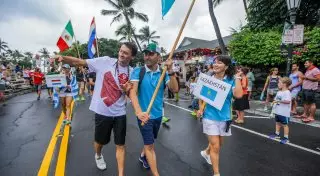 Флаг Казахстана впервые поднят на чемпионате мира Ironman в Коне