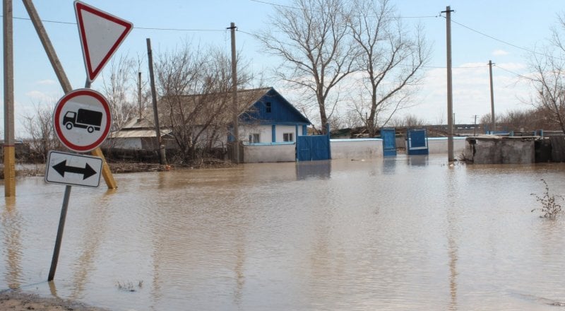 Паводок в Атбасаре. Фото из архива ©Tengrinews.kz