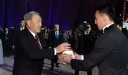 Назарбаев "сыграл в футбол" с игроками "Астаны"