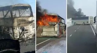 Названа предварительная причина возгорания автобуса с 52 погибшими