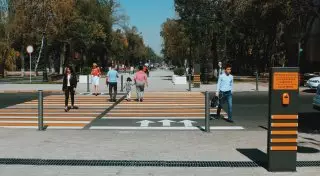 В Алматы начнут считать пешеходов по улице Панфилова