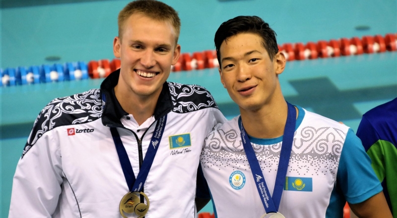 Дмитрий Баландин и Адильбек Мусин. Фото: olympic.kz