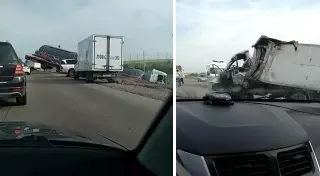 Автофура столкнулась с "Газелью" на трассе Караганда - Темиртау: пострадали 2 парня