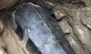 Ученые вскрыли гигантский черный саркофаг в Египте
