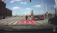 Возле суда в Астане сбили девушку: ДТП попало на видео