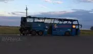Казахстанцы едва не сгорели заживо в автобусе на трассе в России