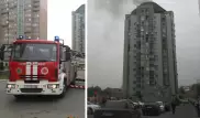 Жилой комплекс по Навои загорелся в Алматы