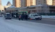 Автобус сбил девушку на пешеходном переходе в Астане