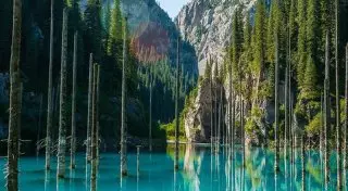 Сказки затонувшего леса озера Каинды