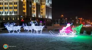 Астана нарядилась перед Новым годом