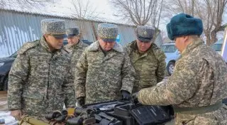 Министр обороны РК ознакомился с подготовкой второй сводной миротворческой роты
